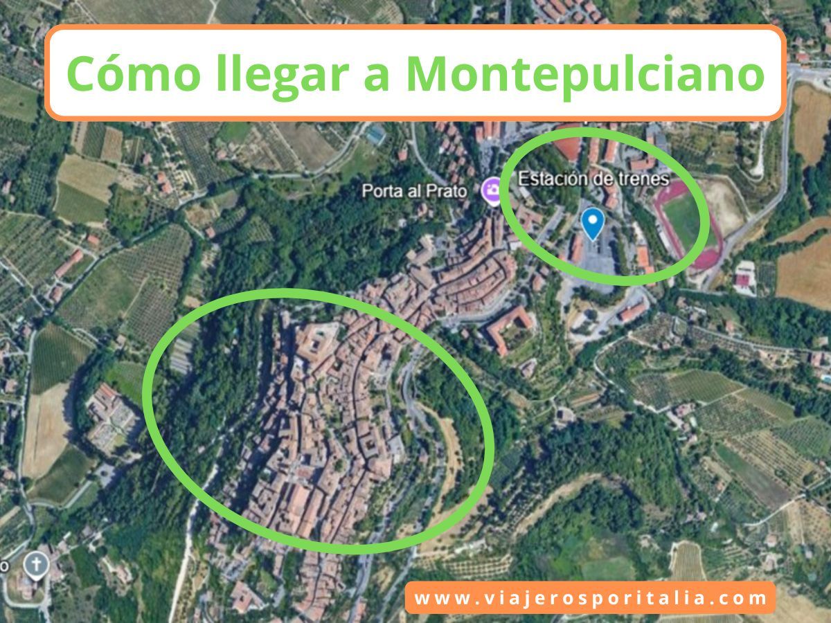 Como llegar a Montepulciano 5 mejores opciones