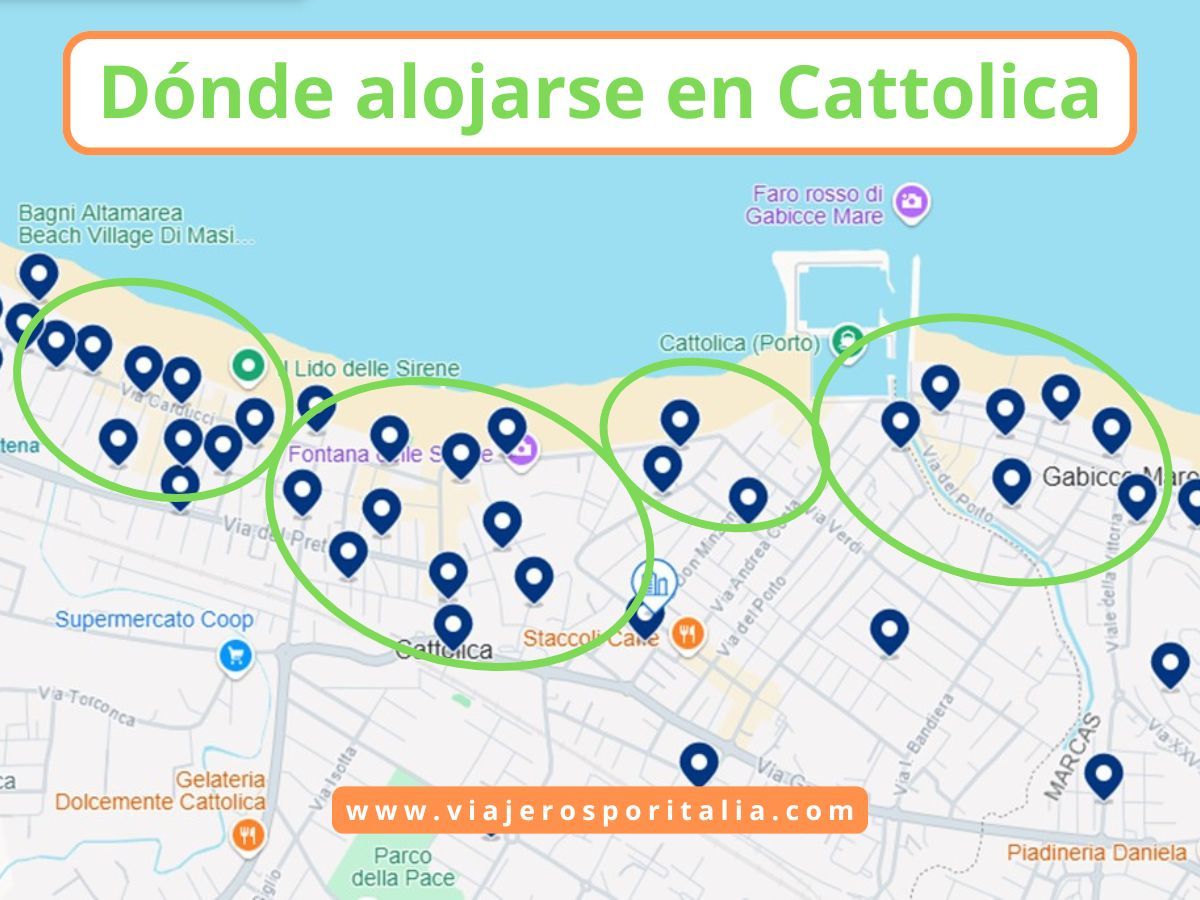 Dónde alojarse en Cattolica – Mejores zonas y Hoteles