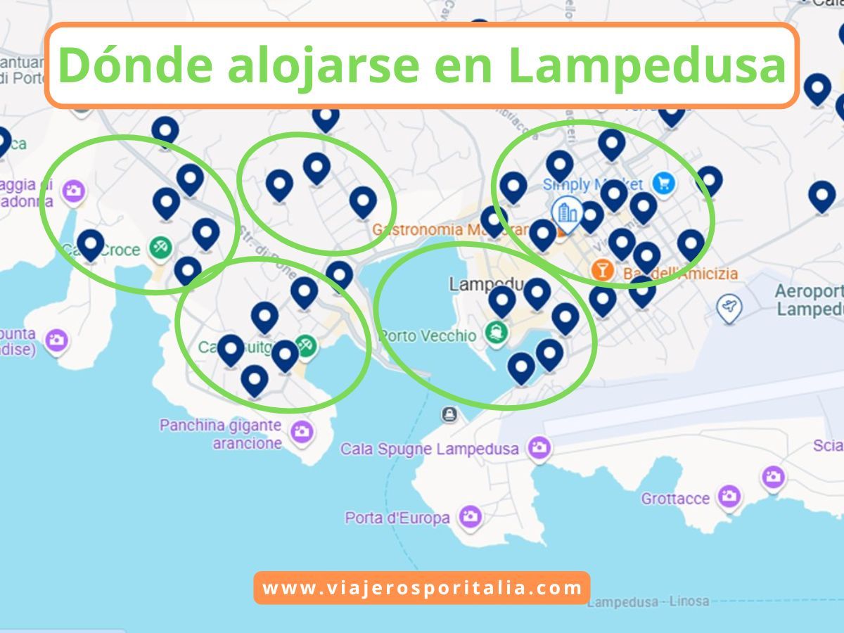 Dónde alojarse en Lampedusa: Pueblos y Hoteles