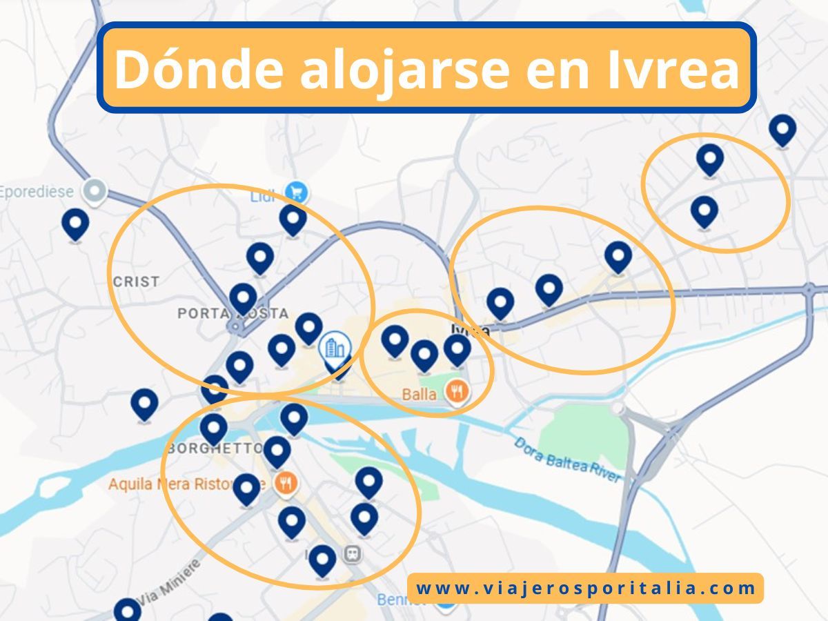 Dónde alojarse en Ivrea: Mejores Zonas y Hoteles