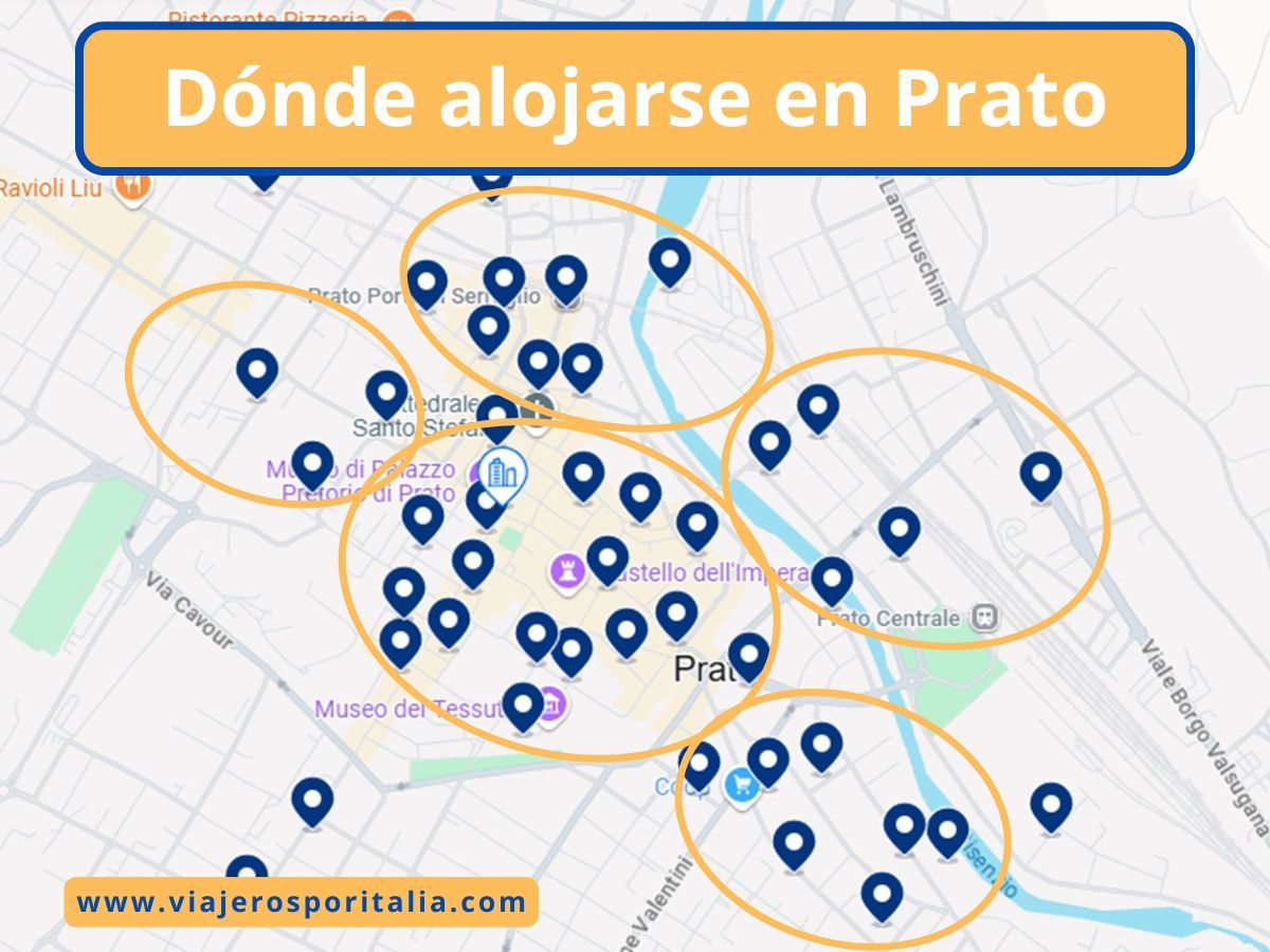 Dónde alojarse en Prato, Toscana: Zonas y Hoteles