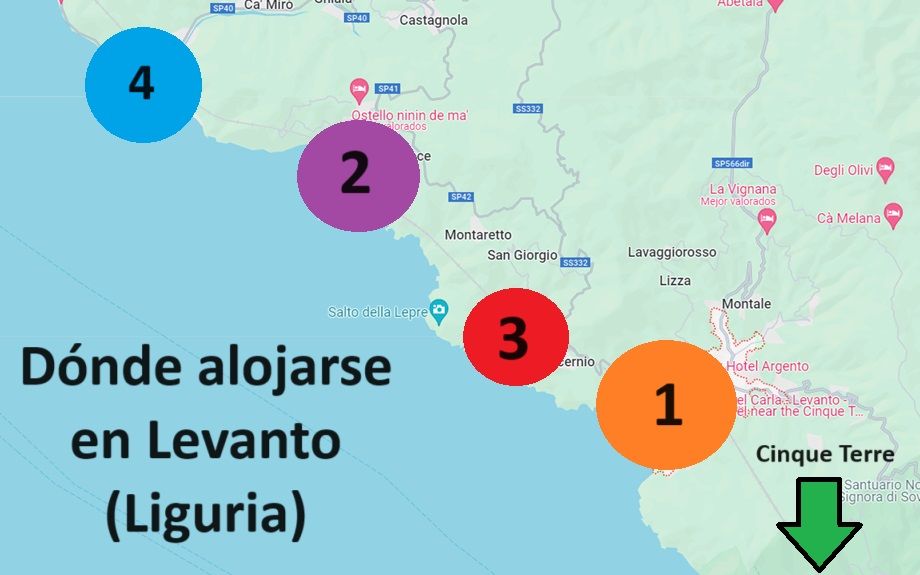Dónde alojarse en Levanto: Mejores zonas y Hoteles