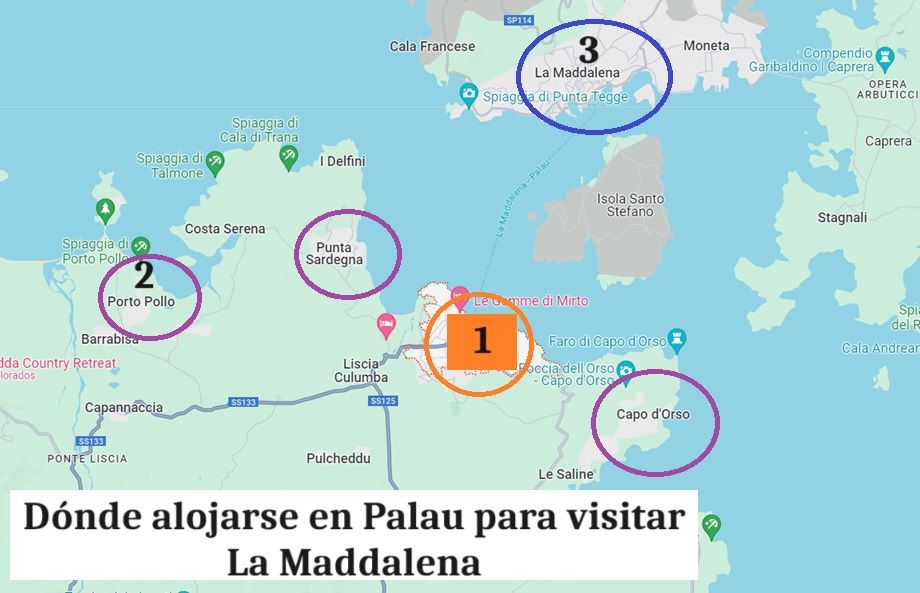Dónde alojarse en Palau, cerca de La Maddalena, Cerdeña